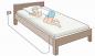 Preview: Erdungsspannbetttuch 100x200 cm Bett